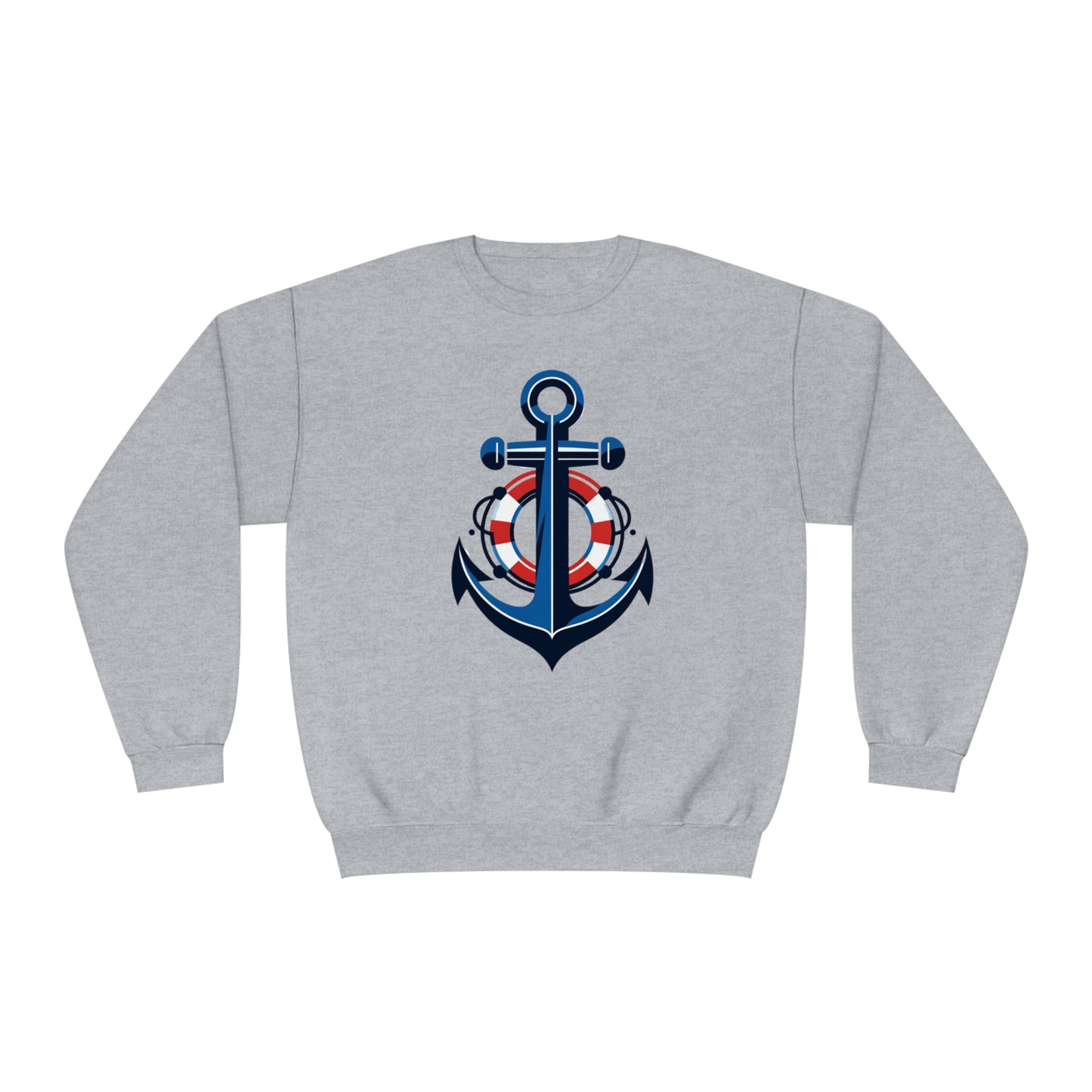 Unisex NuBlend® Crewneck Sweatshirt Anchor and Life Saver