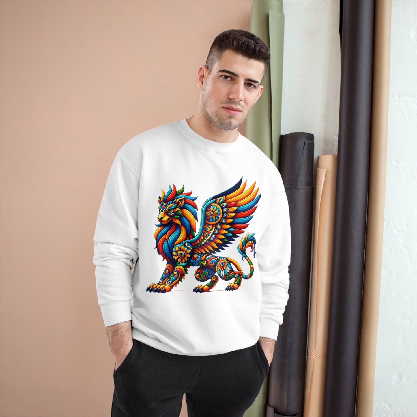 Champion Sweatshirt Lion Griffin Alebrije