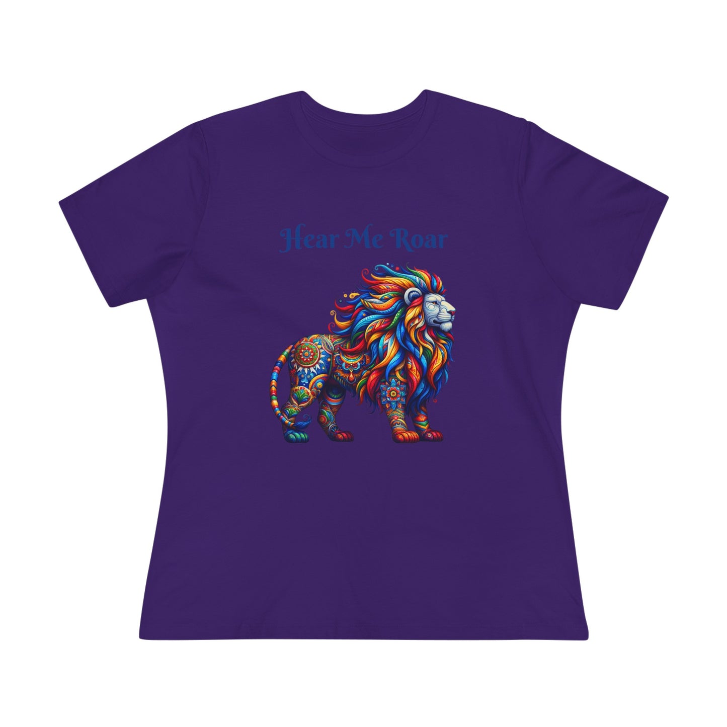 Women's Cotton Tee Alebrije Lion