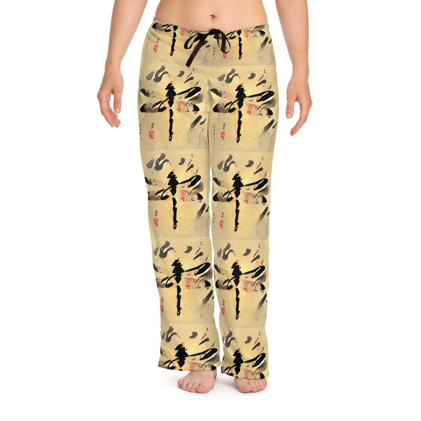 Women's Pajama Pants (AOP) Dragonfly