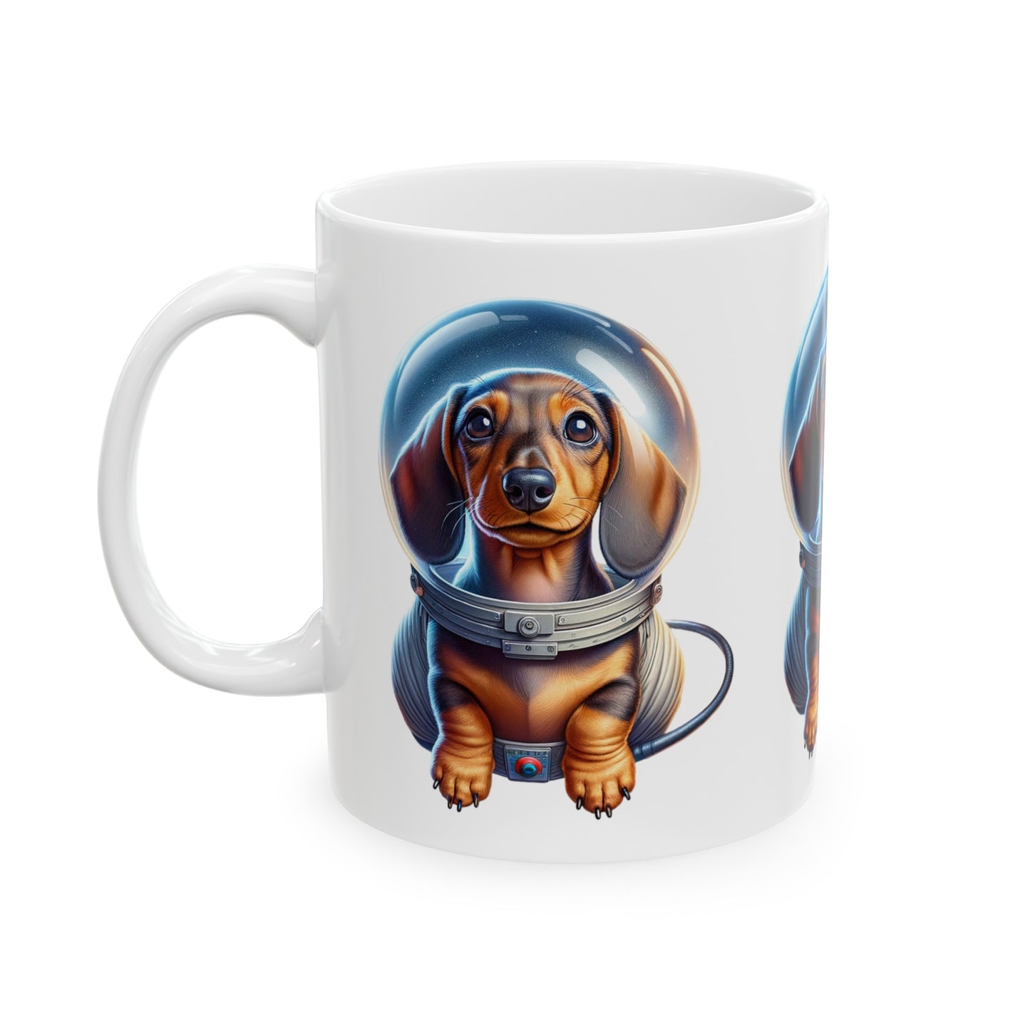 Ceramic Mug 11oz Space Dachshund