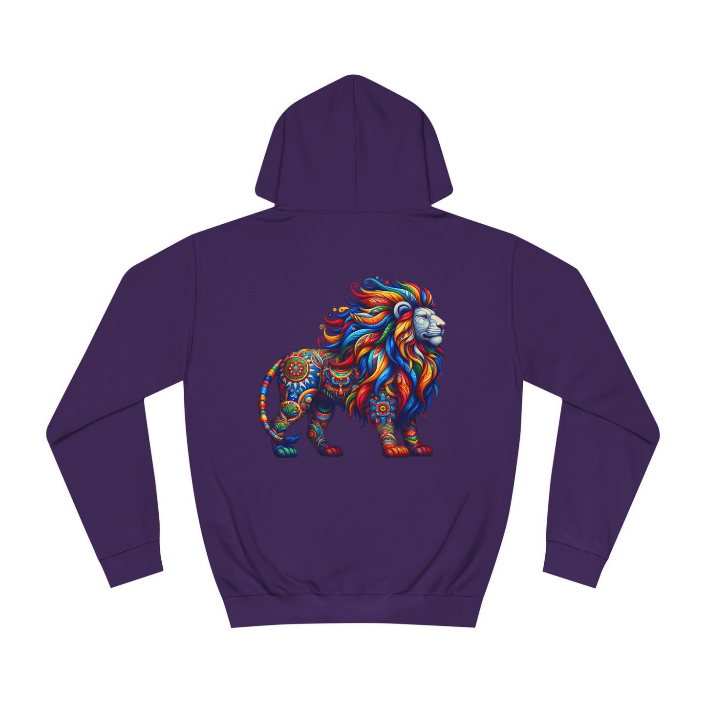 Unisex College Hoodie Alebrije Lion too colorful to camouflage