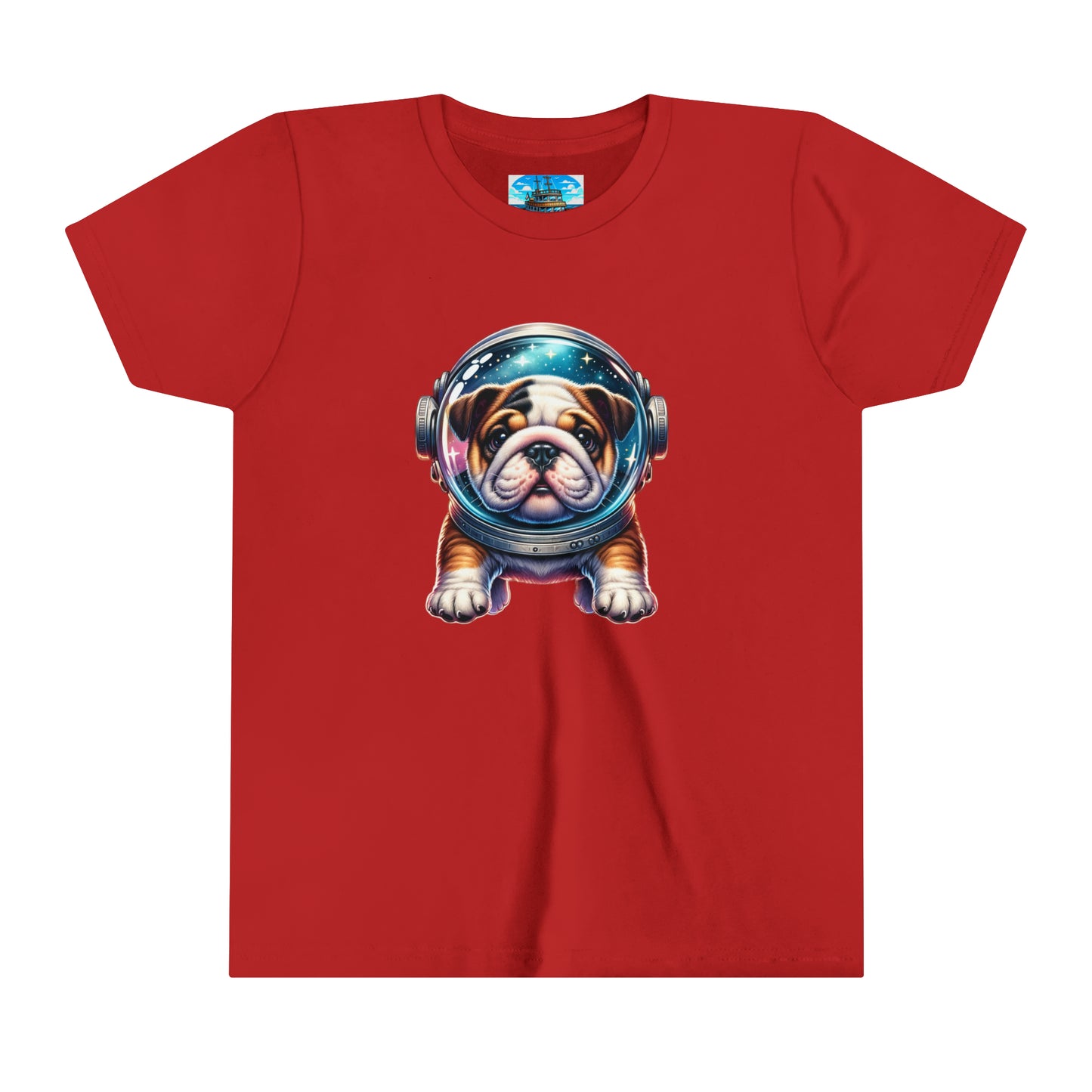 Youth Short Sleeve Tee Space Bulldog