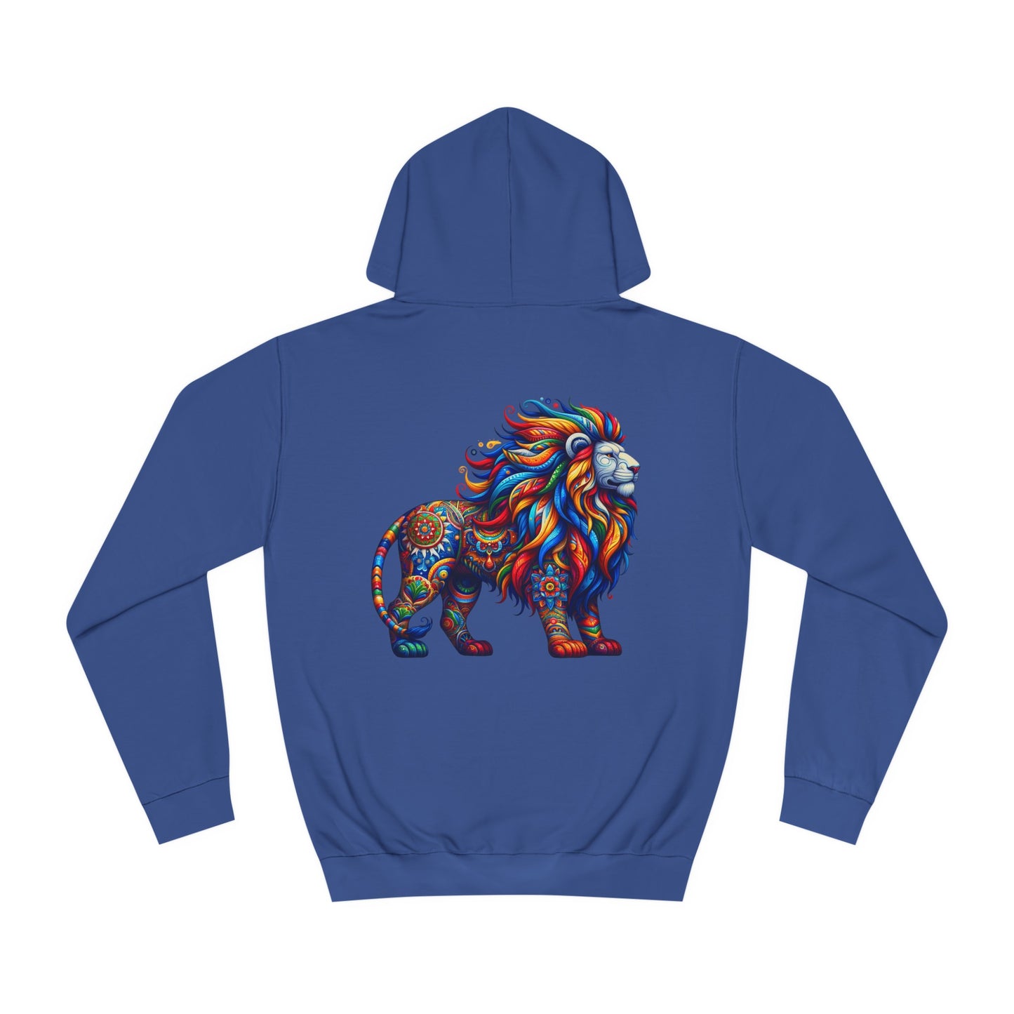 Unisex College Hoodie Alebrije Lion too colorful to camouflage