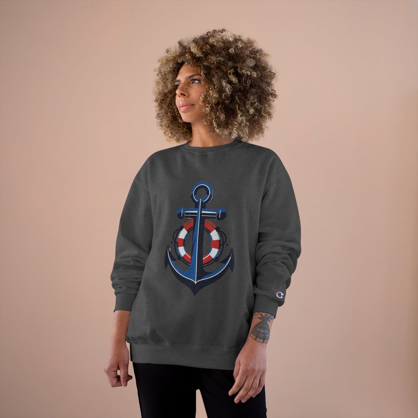 Champion Sweatshirt Anchor and Life Saver