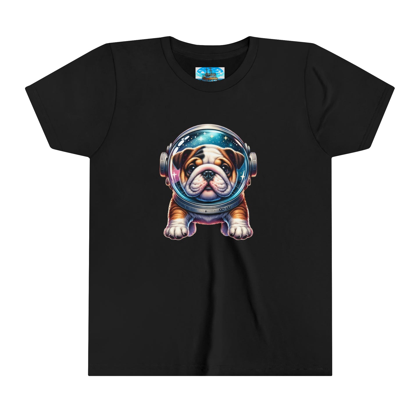 Youth Short Sleeve Tee Space Bulldog