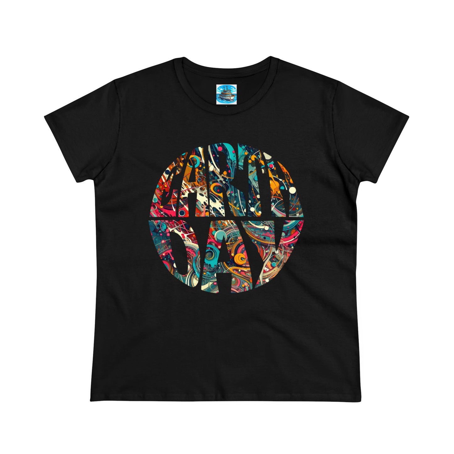 Women's Midweight Cotton Tee, Earth Day