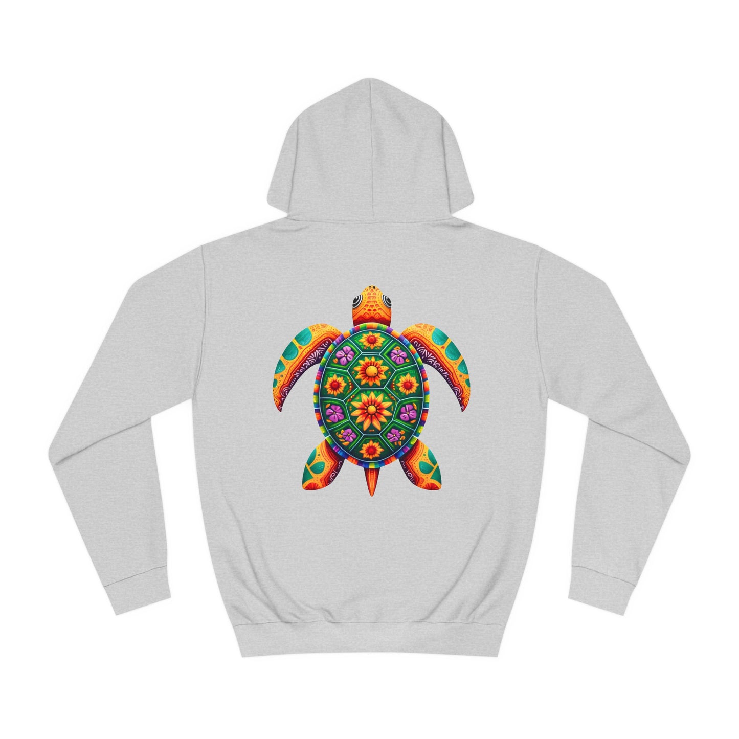 Unisex College Hoodie Alebrije Sea Turtle too colorful to camouflage