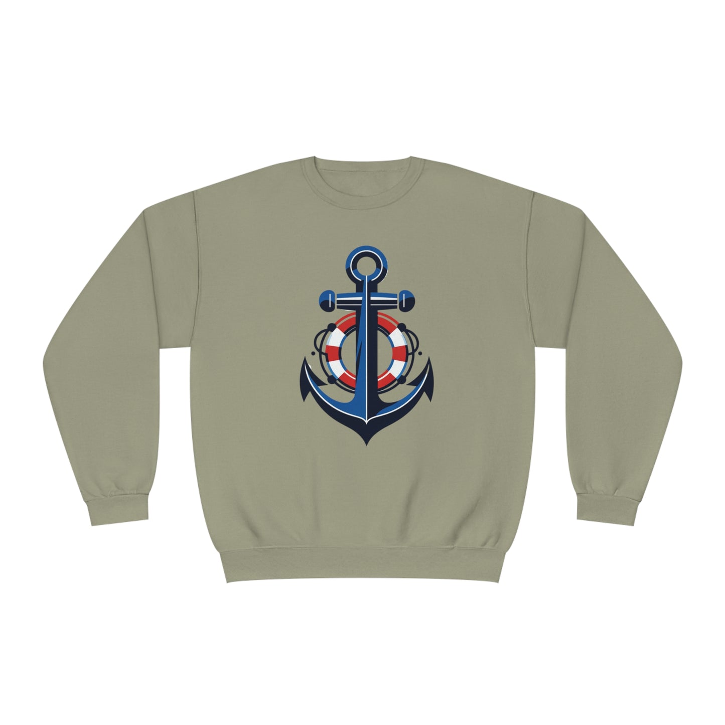 Unisex NuBlend® Crewneck Sweatshirt Anchor and Life Saver