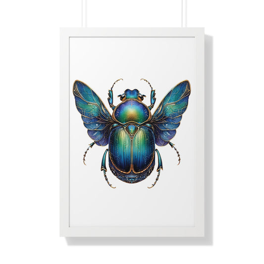 Vertical Poster Scarab on White BG