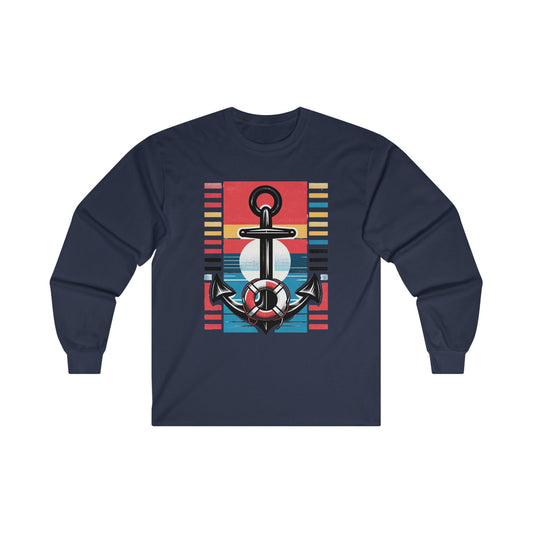 Unisex Ultra Cotton Long Sleeve Tee Anchor and Life Saver2