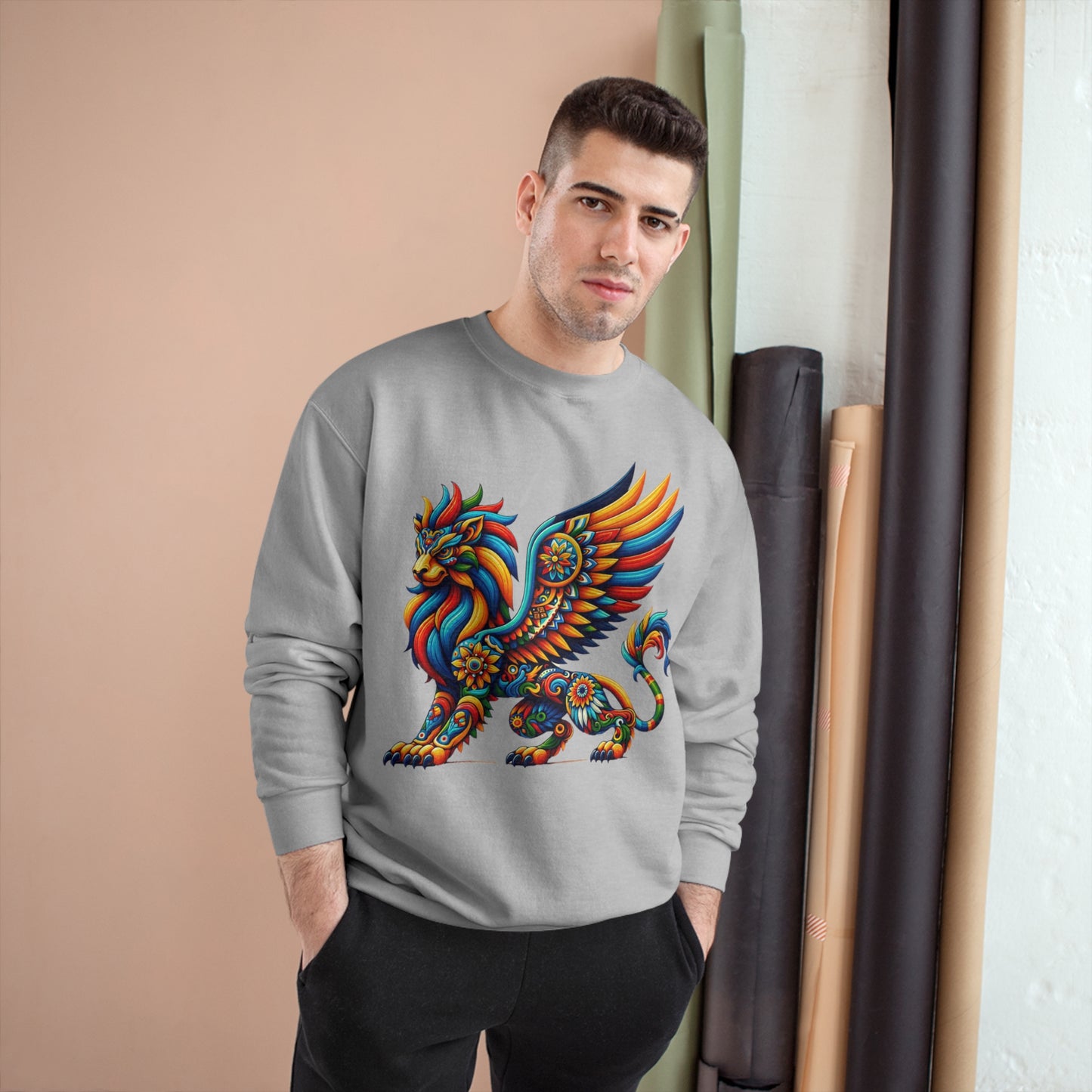 Champion Sweatshirt Lion Griffin Alebrije