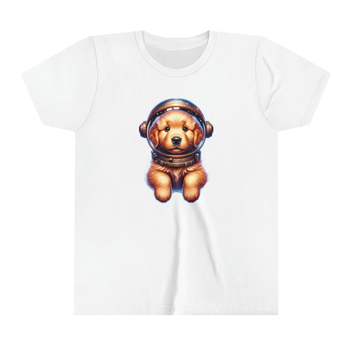 Youth Short Sleeve Tee Space Golden Retriever