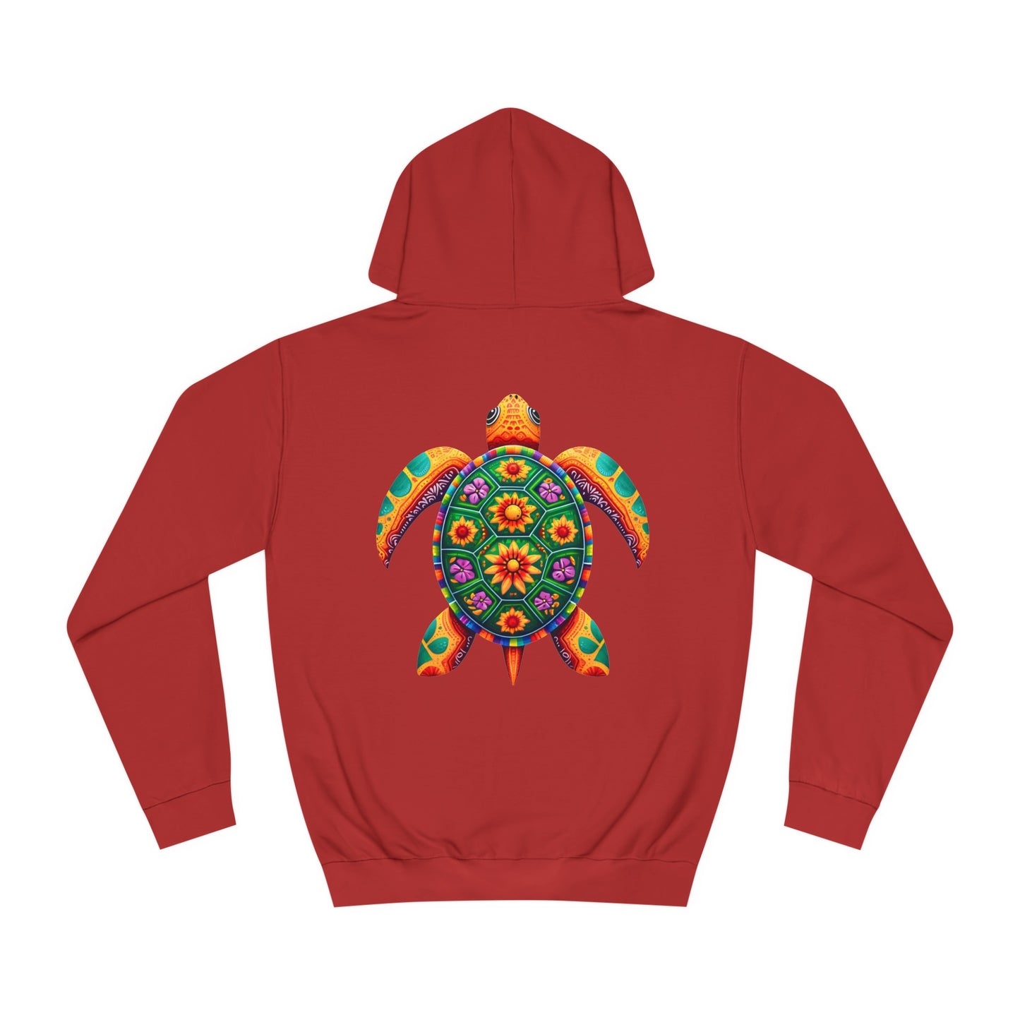 Unisex College Hoodie Alebrije Sea Turtle too colorful to camouflage