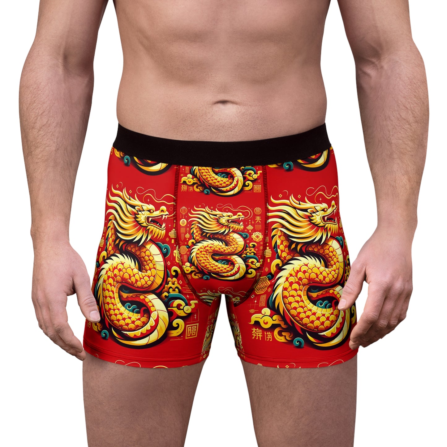 Men's Boxer Briefs (AOP) w/Year of the Dragon