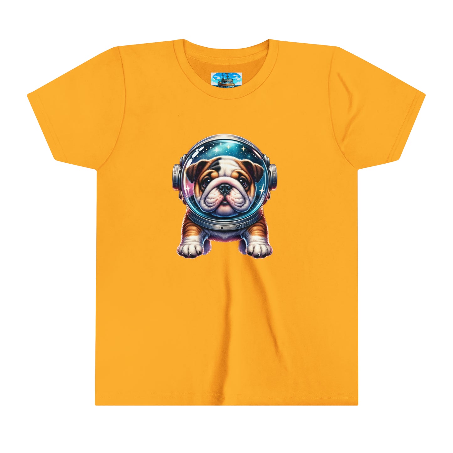 Youth Short Sleeve Tee Space Bulldog