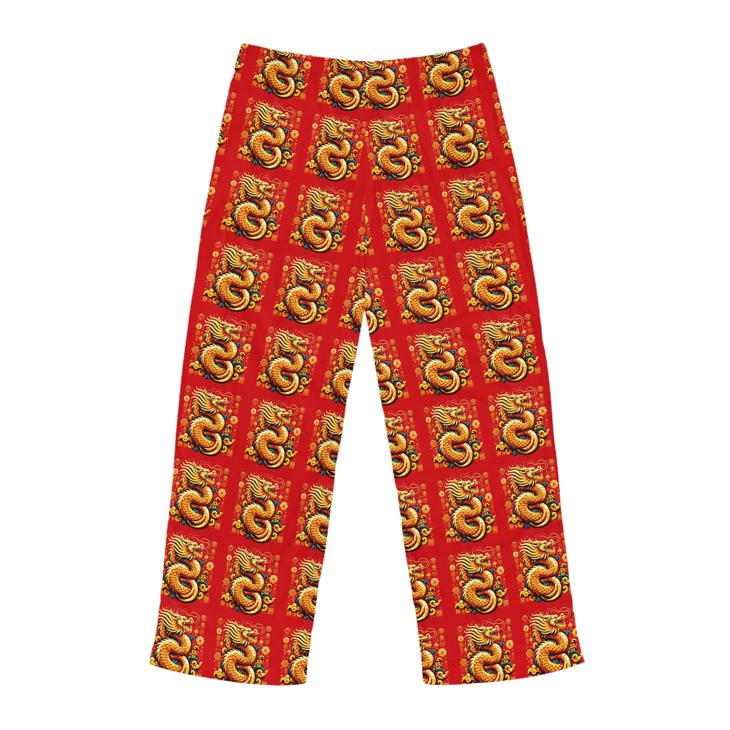 Men's Pajama Pants (AOP) Year of the Dragon small print