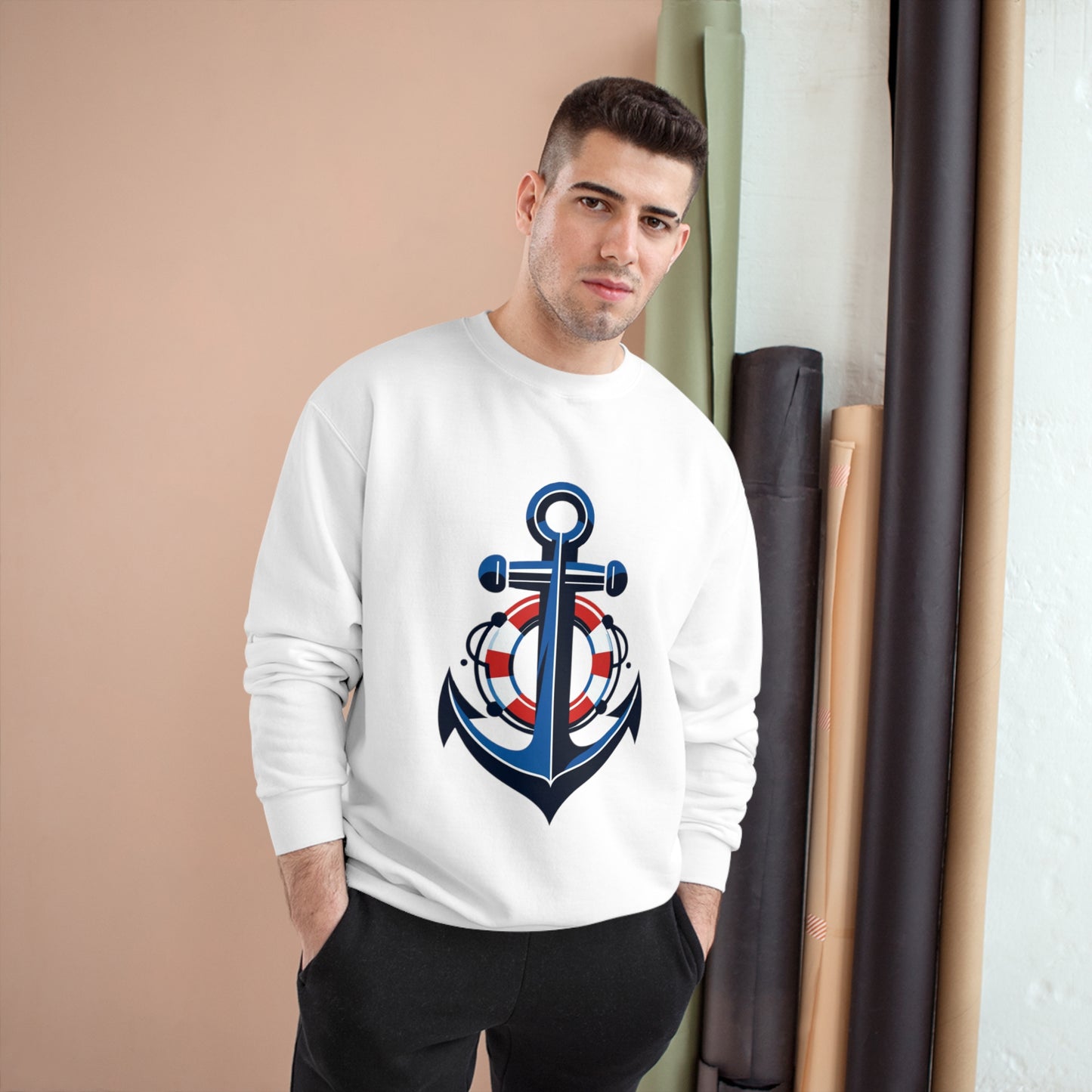 Champion Sweatshirt Anchor and Life Saver