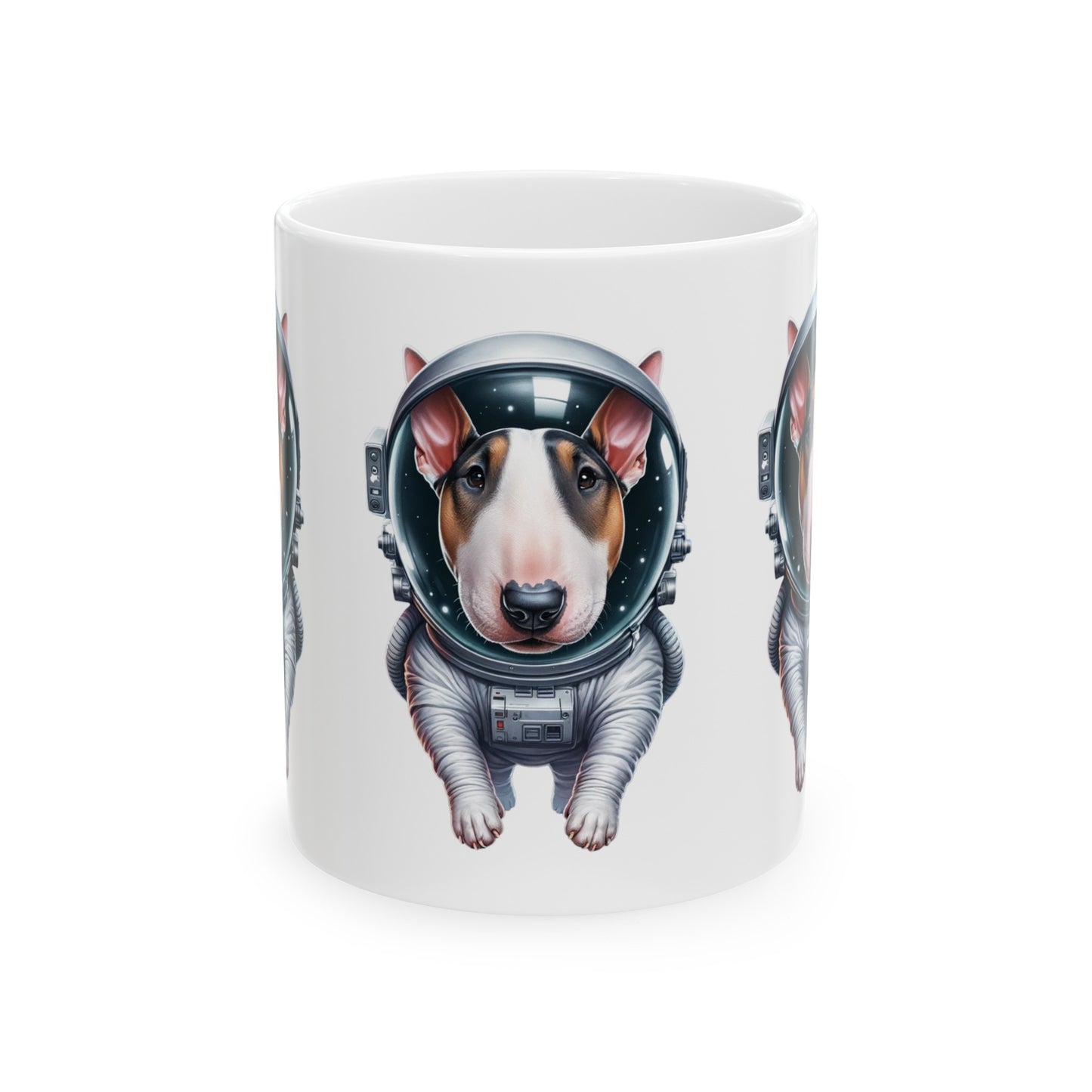 Ceramic Mug 11oz Space Bull Terrier