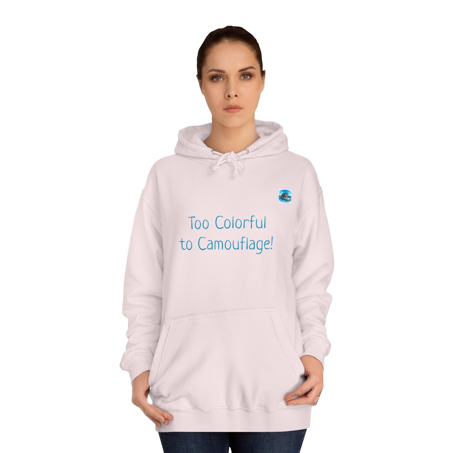 Unisex College Hoodie Alebrije Sea Turtle too colorful to camouflage