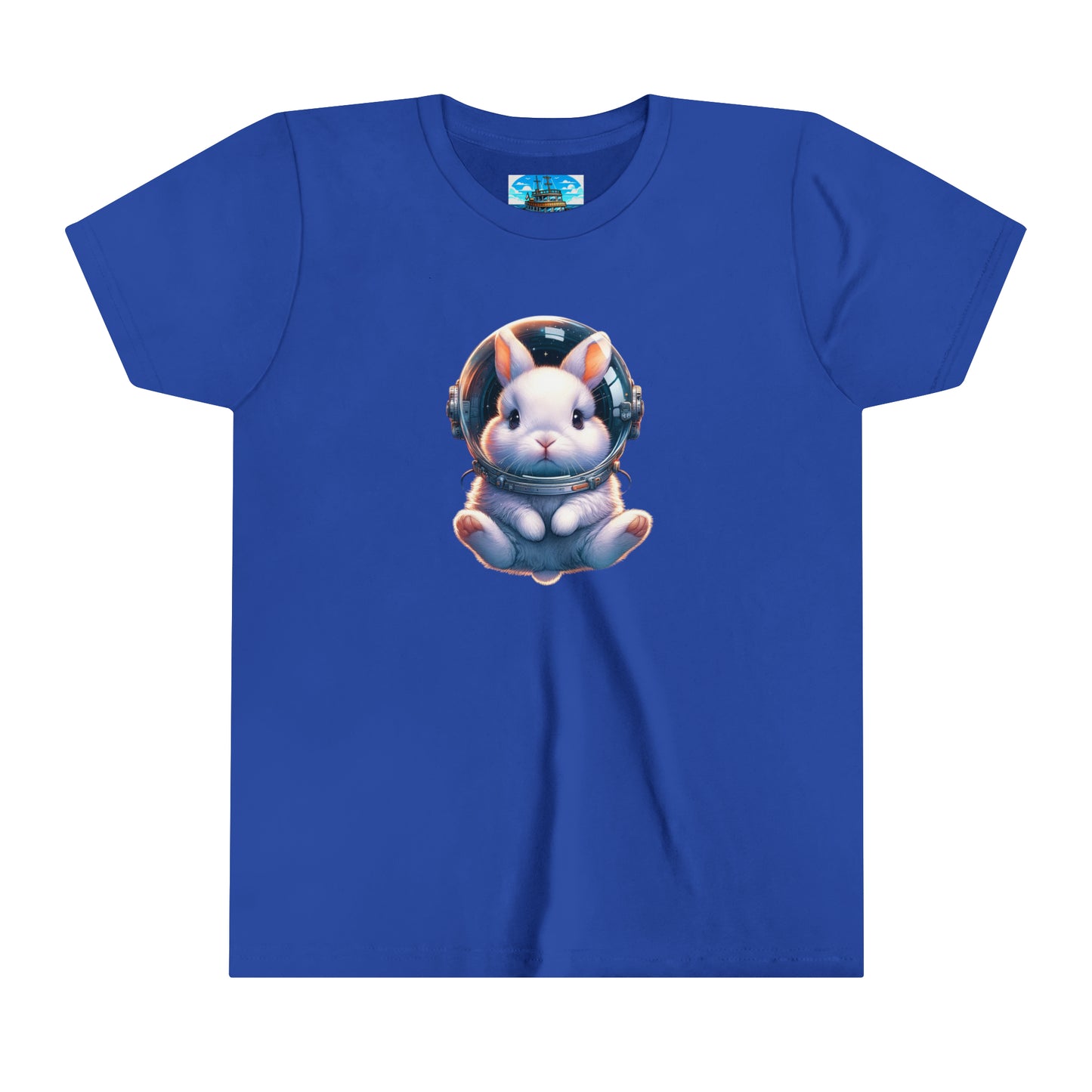 Youth Short Sleeve Tee  White Space Bunny