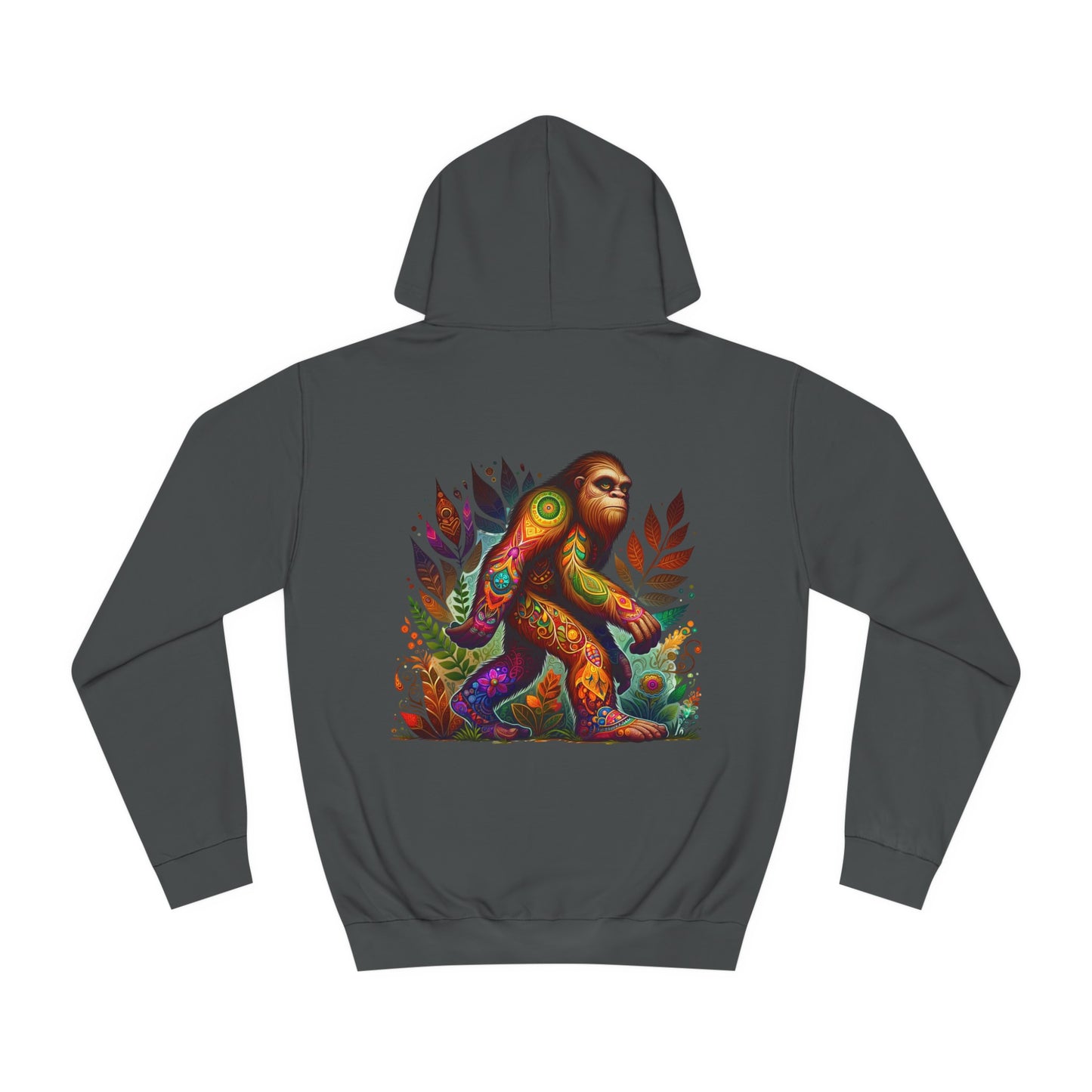 Unisex College Hoodie, Alebrije, Big Foot, too colorful to camouflage