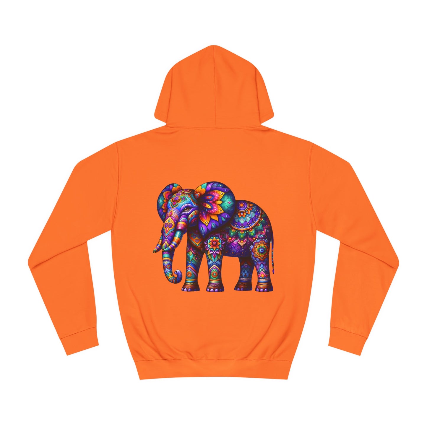 Unisex College Hoodie Alebrije Elephant too colorful to camouflage