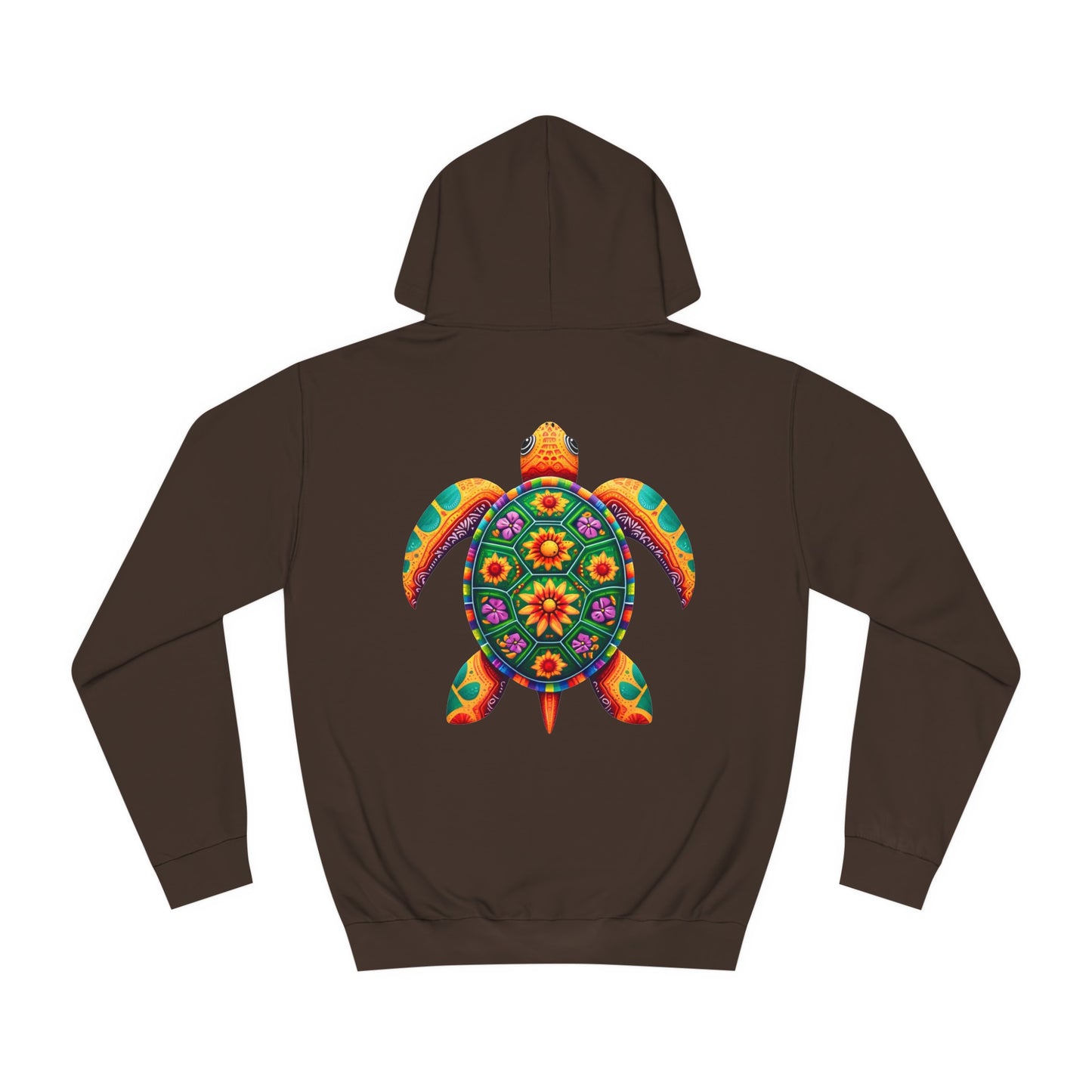 Unisex College Hoodie Alebrije Sea Turtle too colorful to camouflage