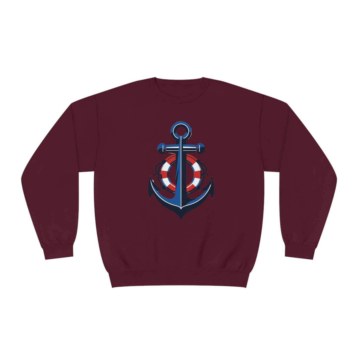 Unisex NuBlend® Crewneck Sweatshirt Anchor and Life Saver