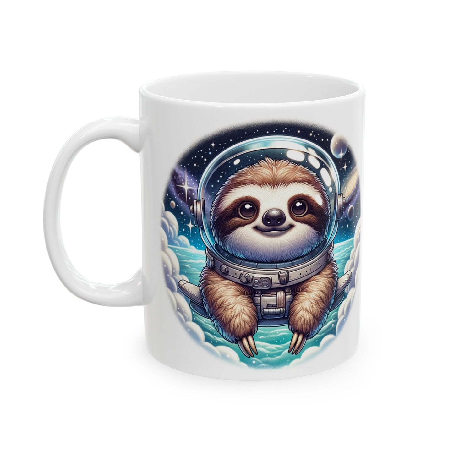 Space Sloth, Ceramic Mug 11oz