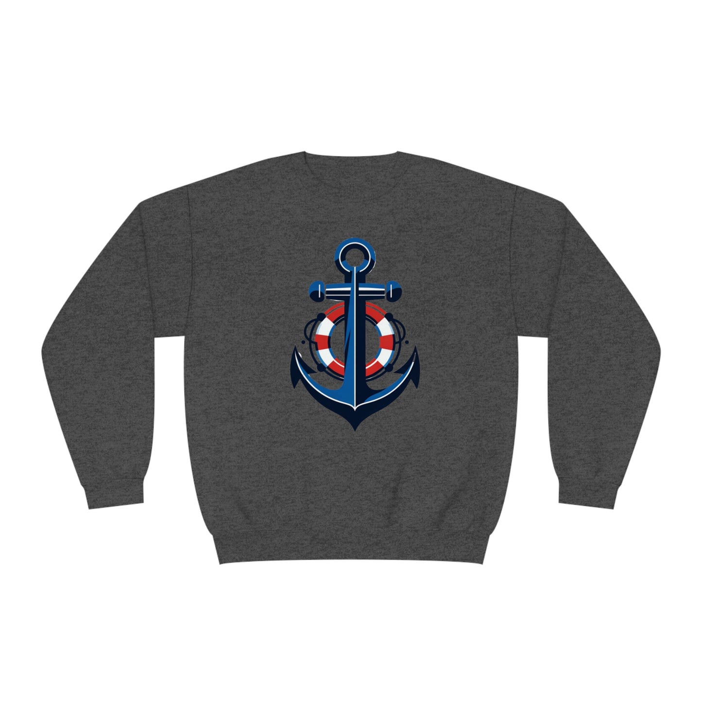 Unisex NuBlend® Crewneck Sweatshirt Anchor and Life Saver