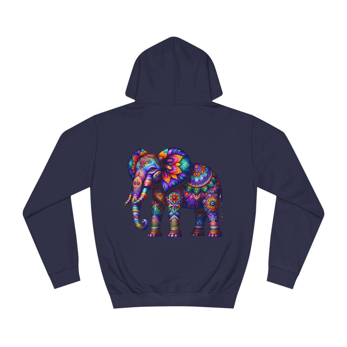 Unisex College Hoodie Alebrije Elephant too colorful to camouflage