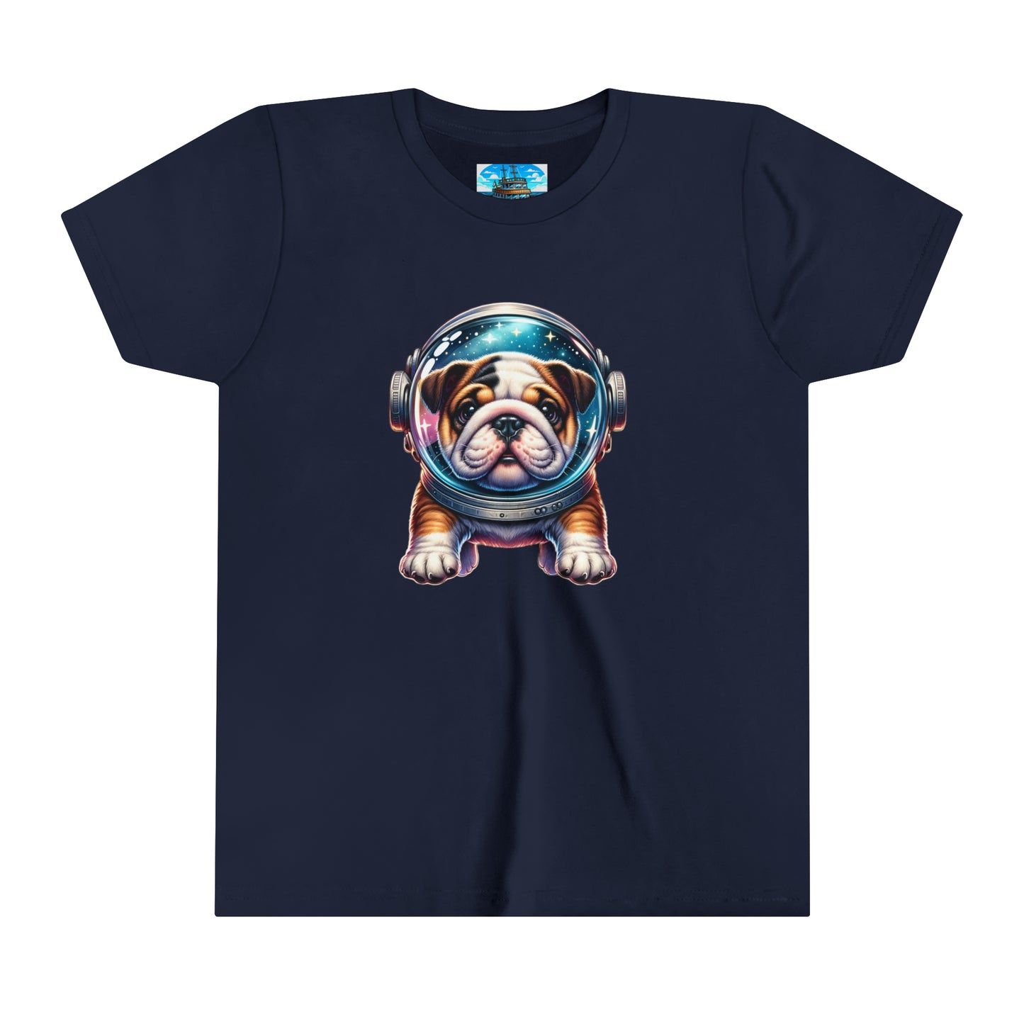 Youth Short Sleeve Tee Space Bulldog