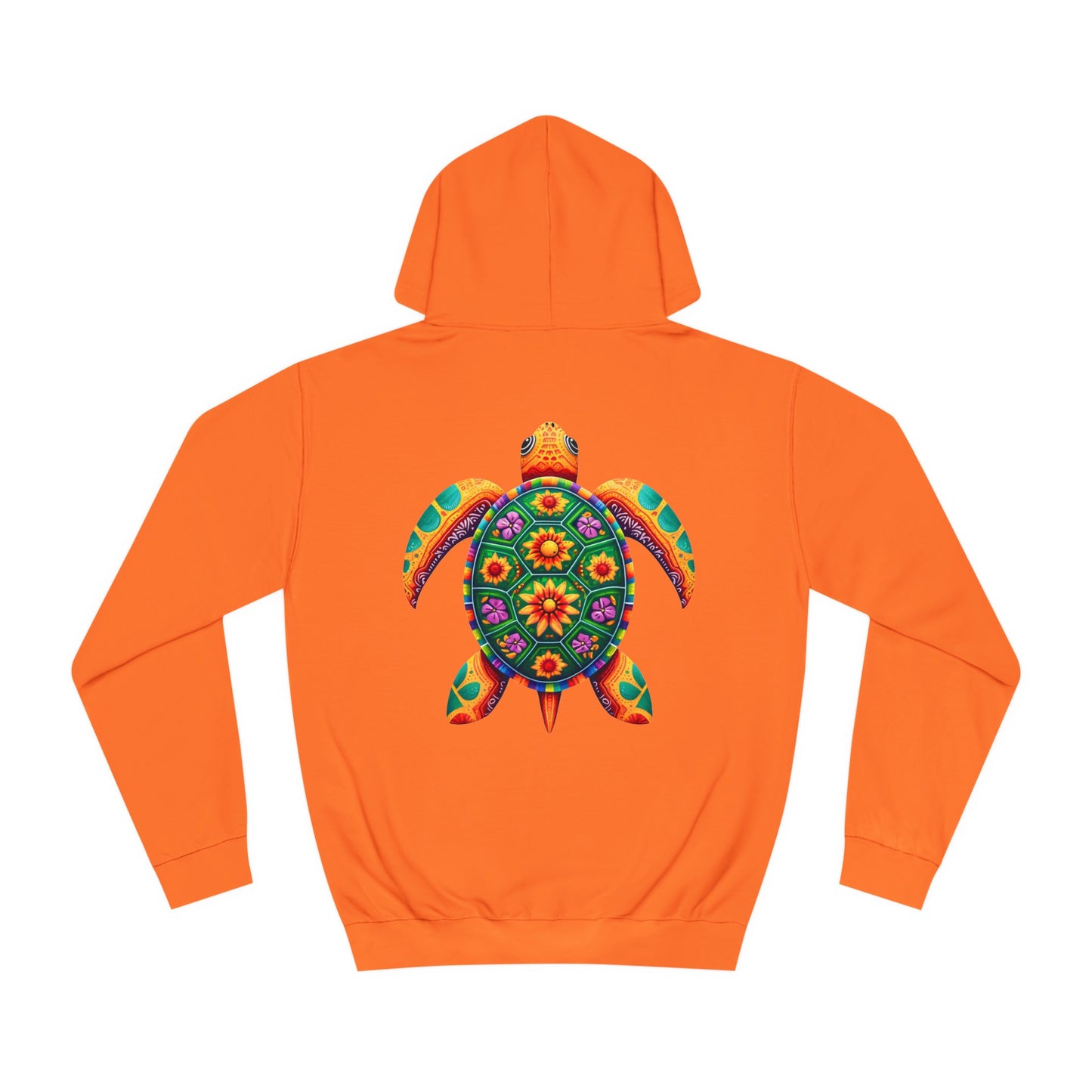 Unisex College Hoodie Alebrije Sea Turtle too colorful to camouflage