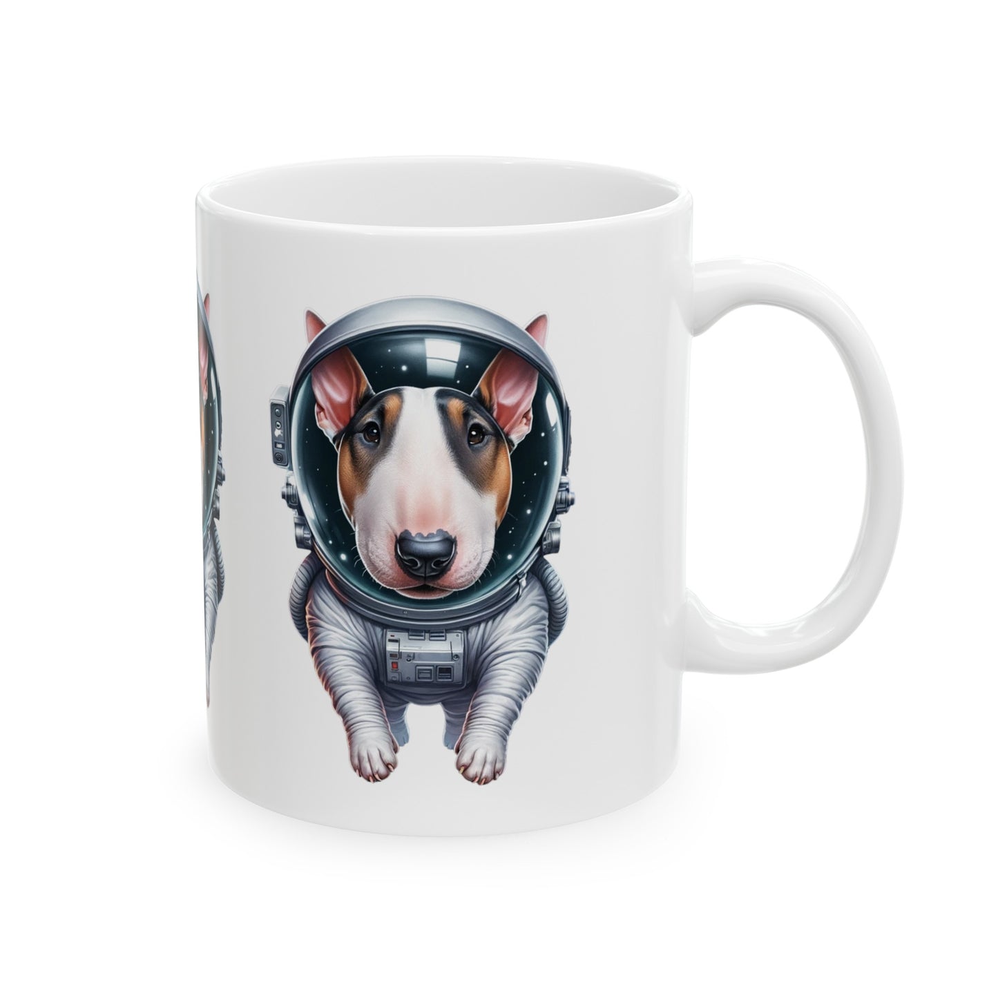 Ceramic Mug 11oz Space Bull Terrier