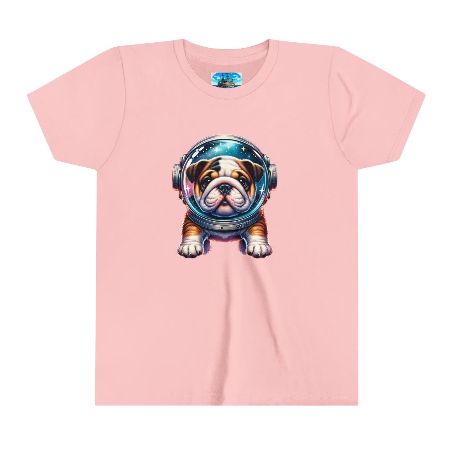 Youth Short Sleeve Tee Space Bulldog