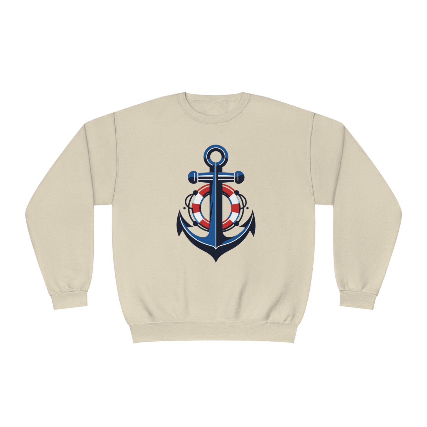 Unisex NuBlend® Crewneck Sweatshirt Anchor and Life Saver