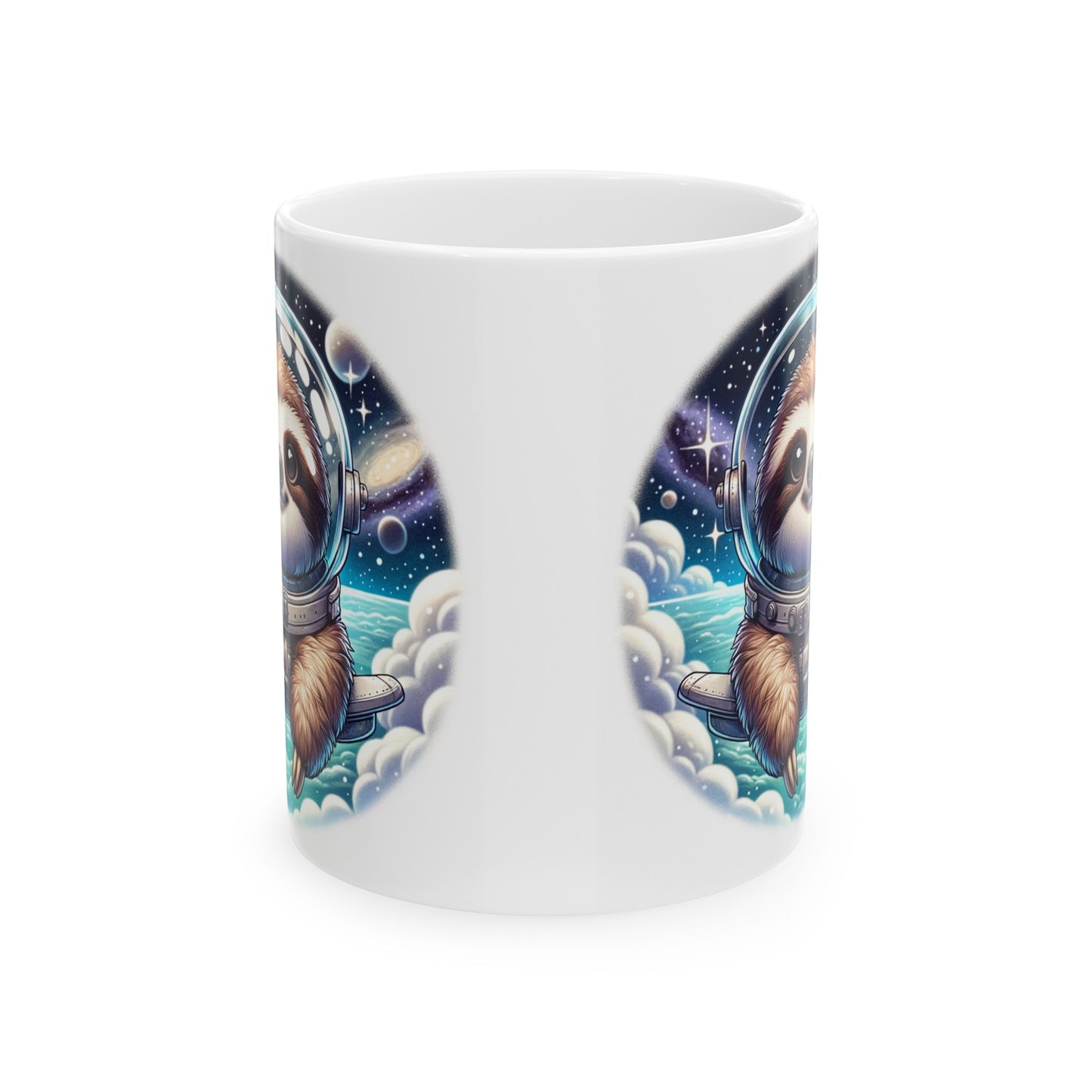 Space Sloth, Ceramic Mug 11oz