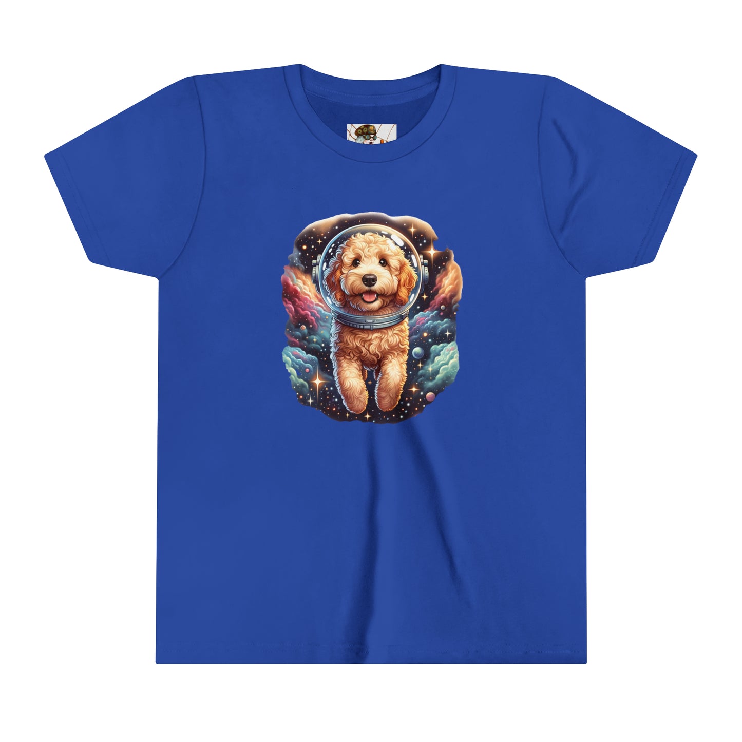 Space Dog Labradoodle Youth Short Sleeve Tee