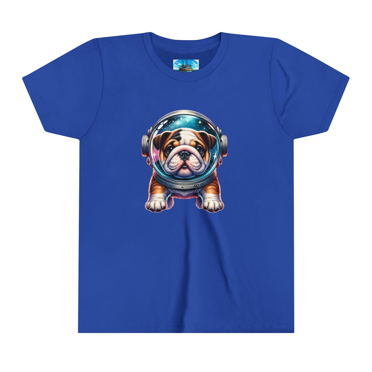 Youth Short Sleeve Tee Space Bulldog