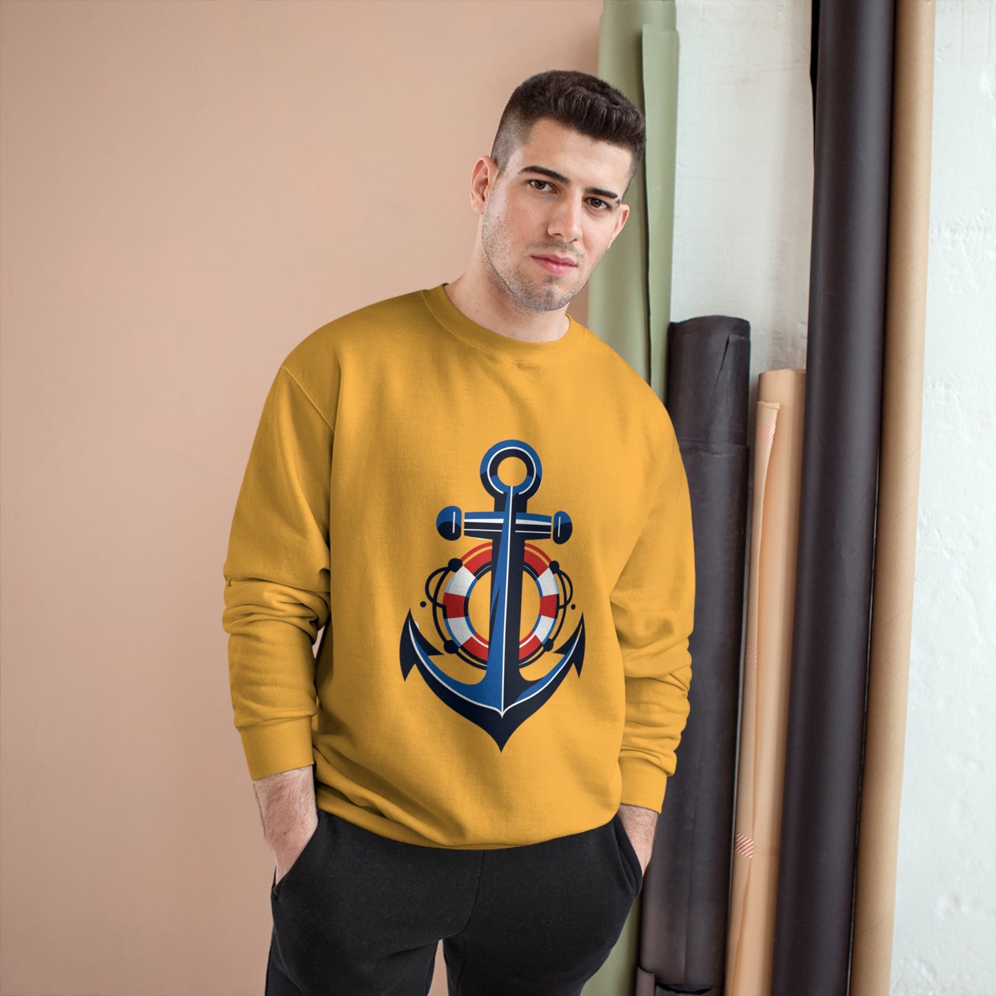 Champion Sweatshirt Anchor and Life Saver