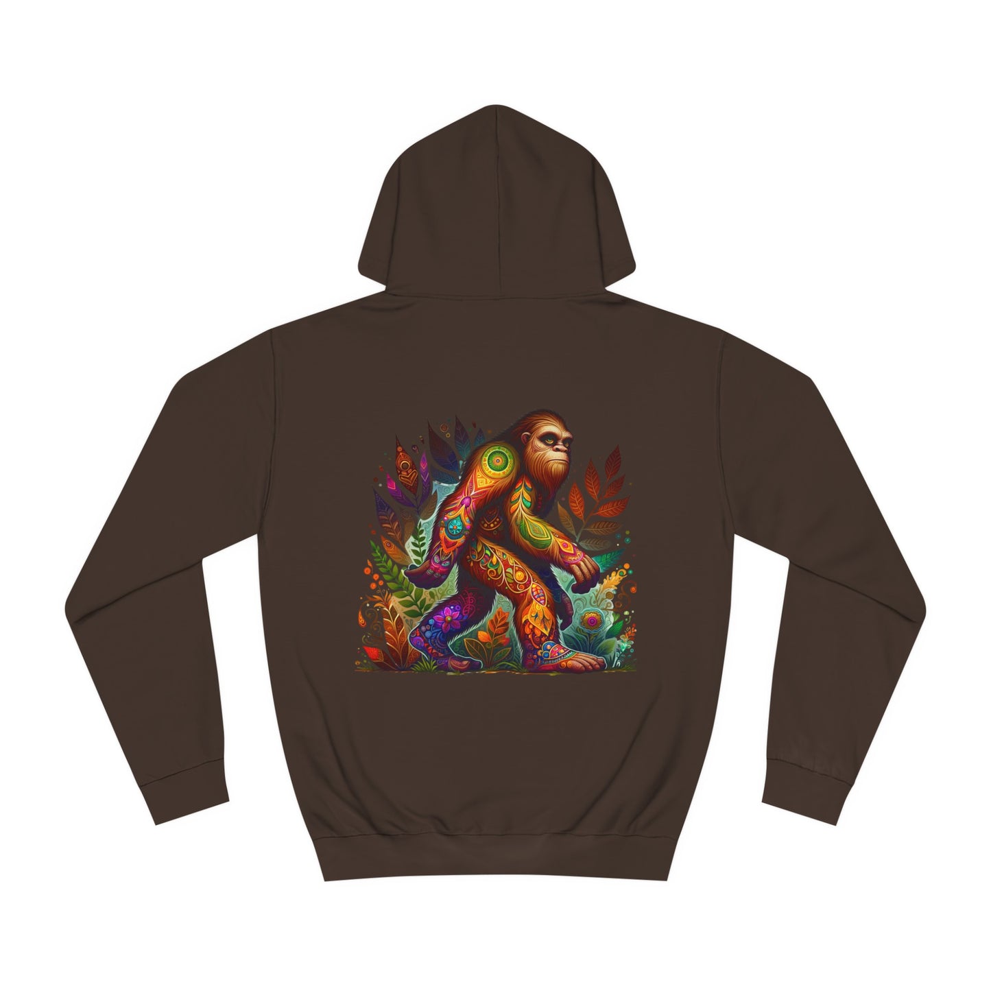 Unisex College Hoodie, Alebrije, Big Foot, too colorful to camouflage