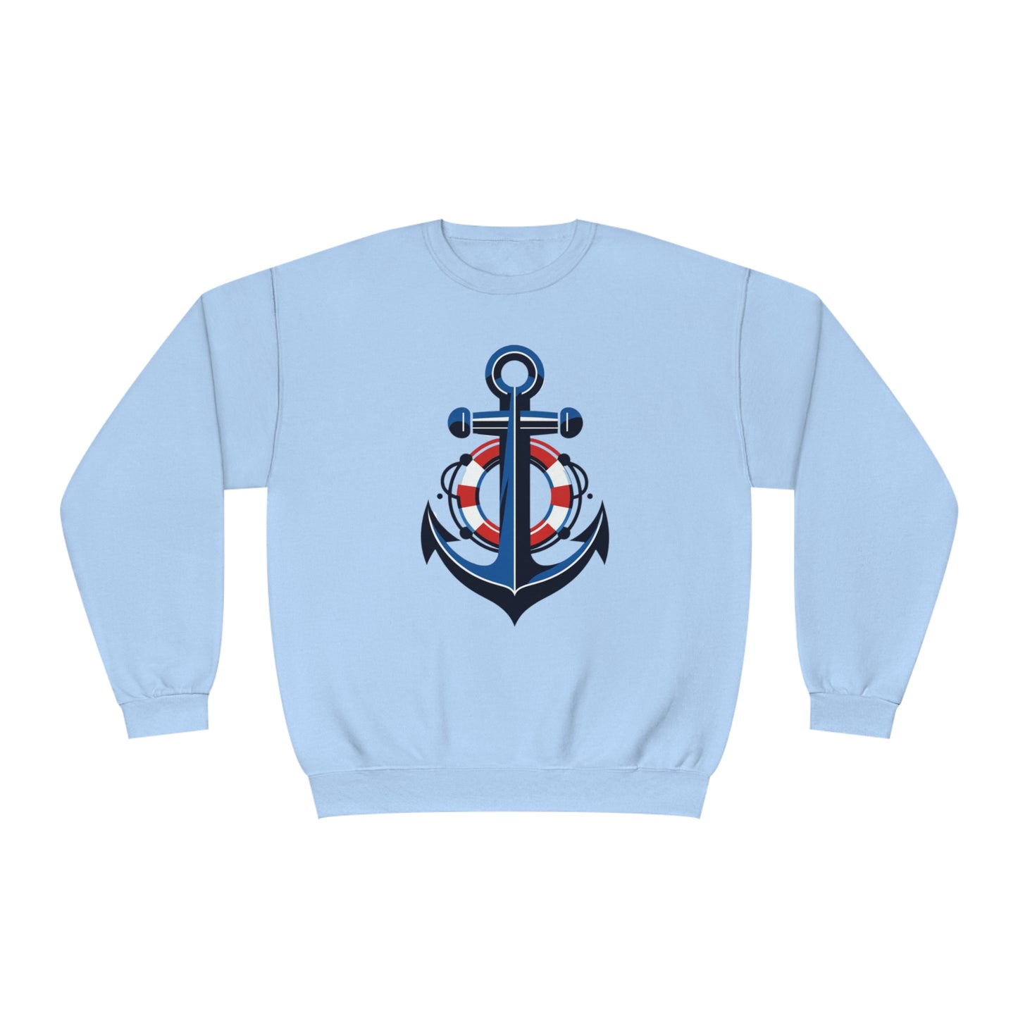 Unisex NuBlend® Crewneck Sweatshirt Anchor and Life Saver