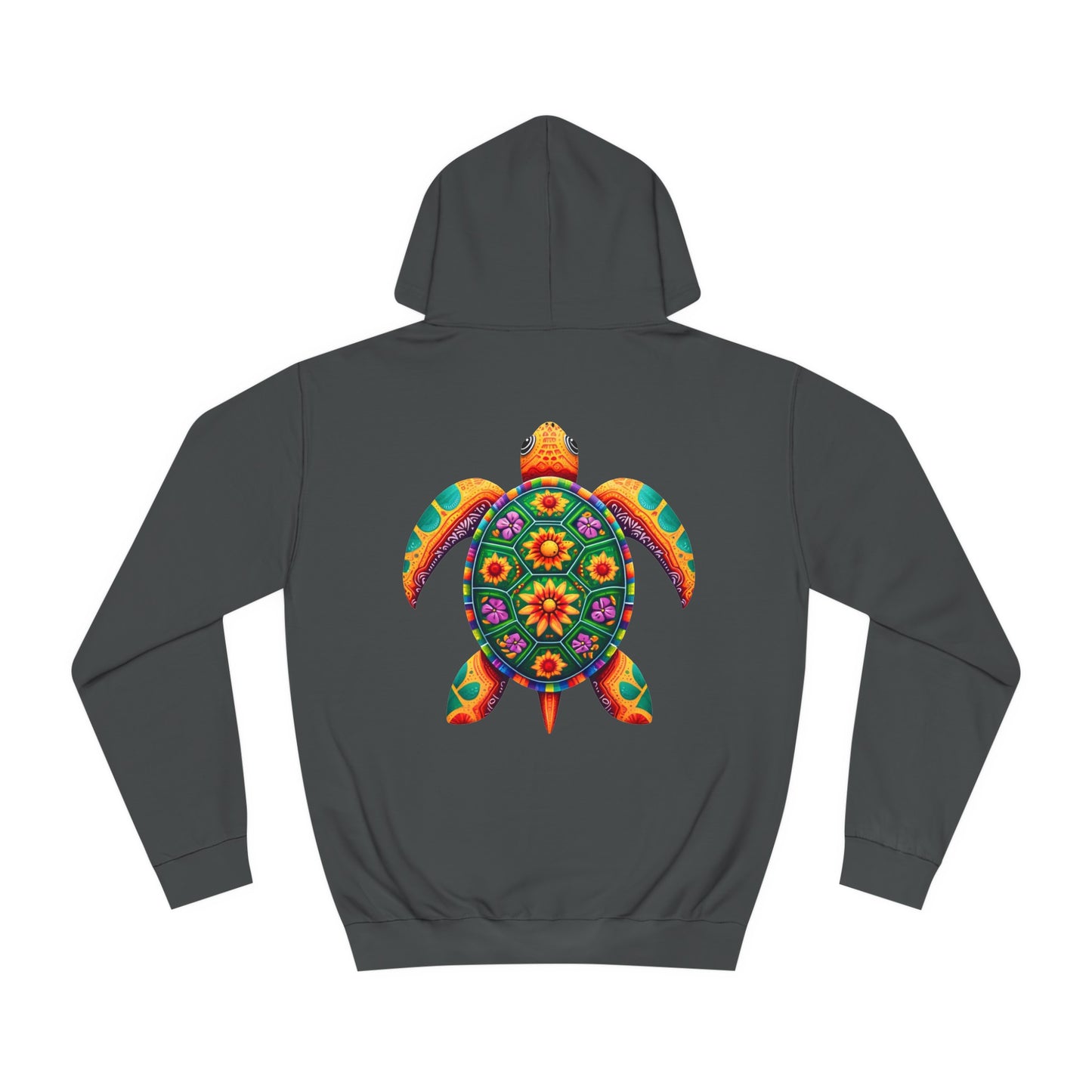 Unisex College Hoodie Alebrije Sea Turtle too colorful to camouflage