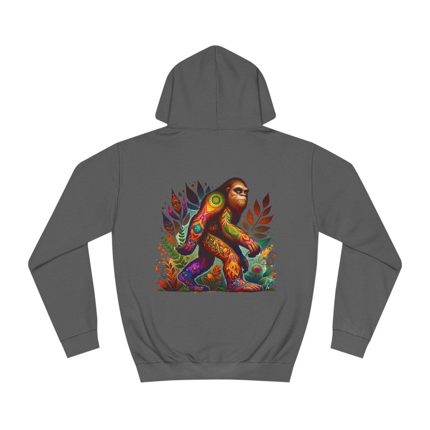 Unisex College Hoodie, Alebrije, Big Foot, too colorful to camouflage