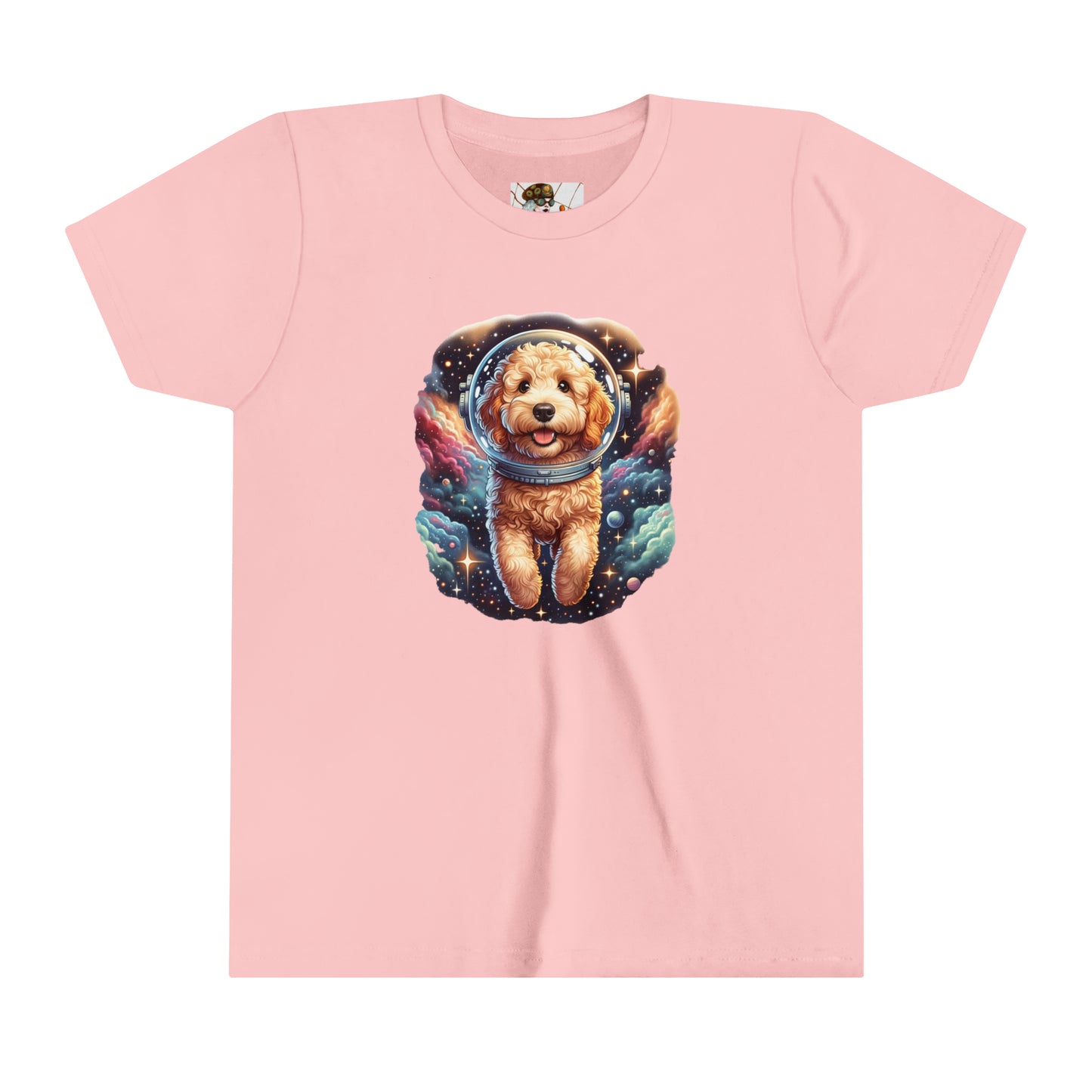 Space Dog Labradoodle Youth Short Sleeve Tee