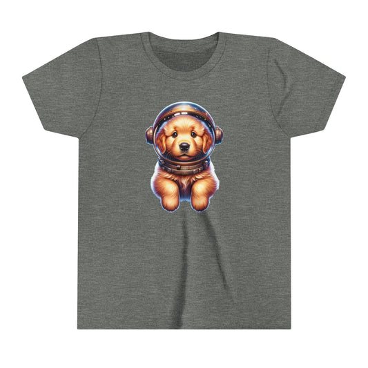 Youth Short Sleeve Tee Space Golden Retriever