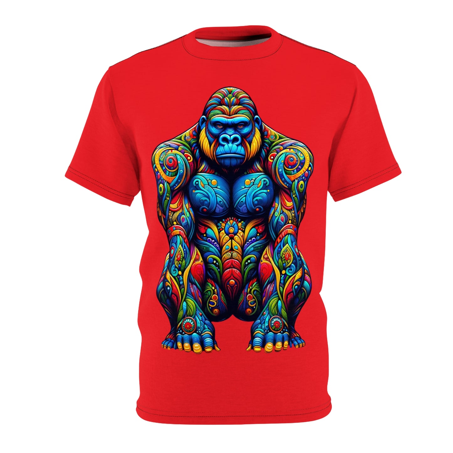 T-Shirt Gorilla Alebrije in red