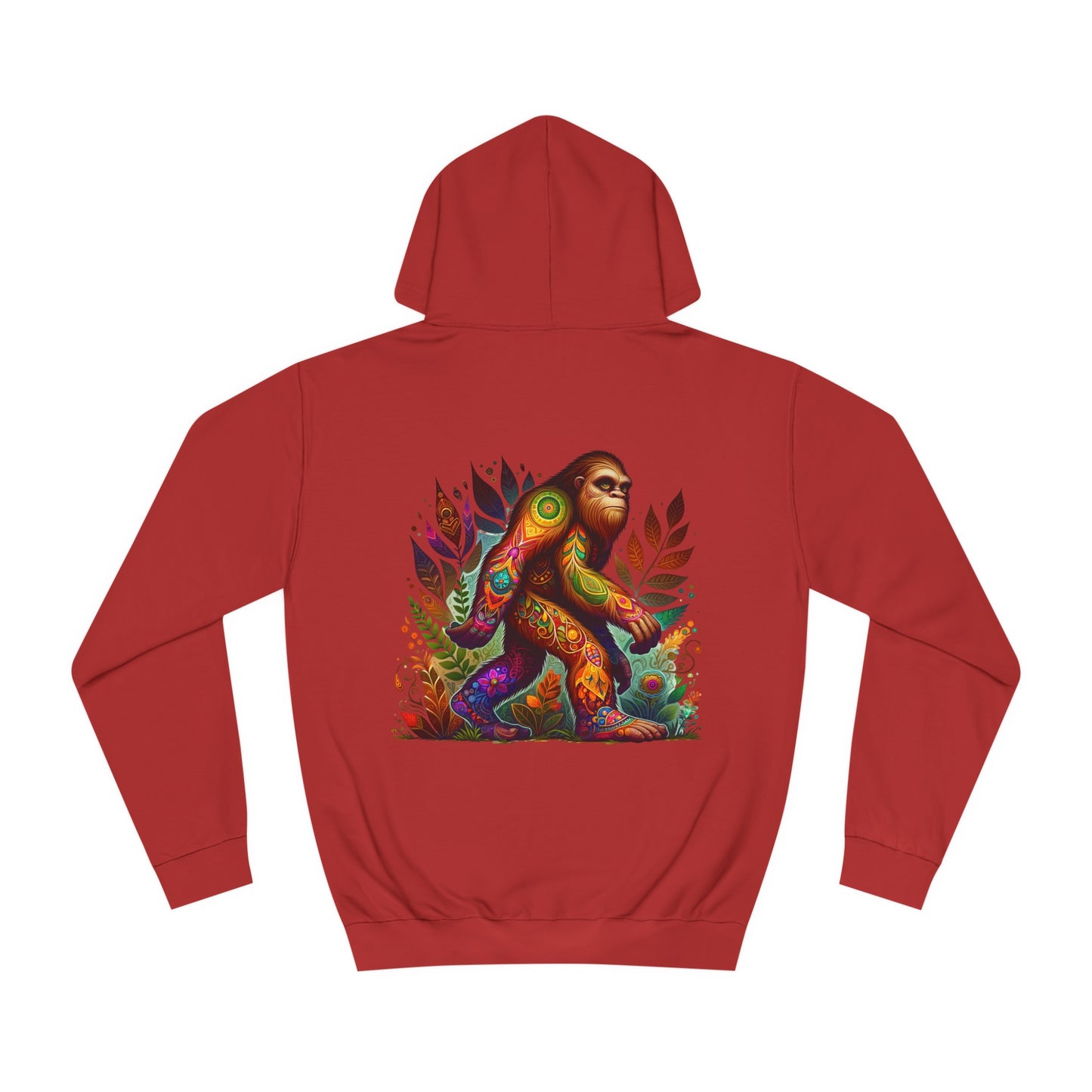 Unisex College Hoodie, Alebrije, Big Foot, too colorful to camouflage