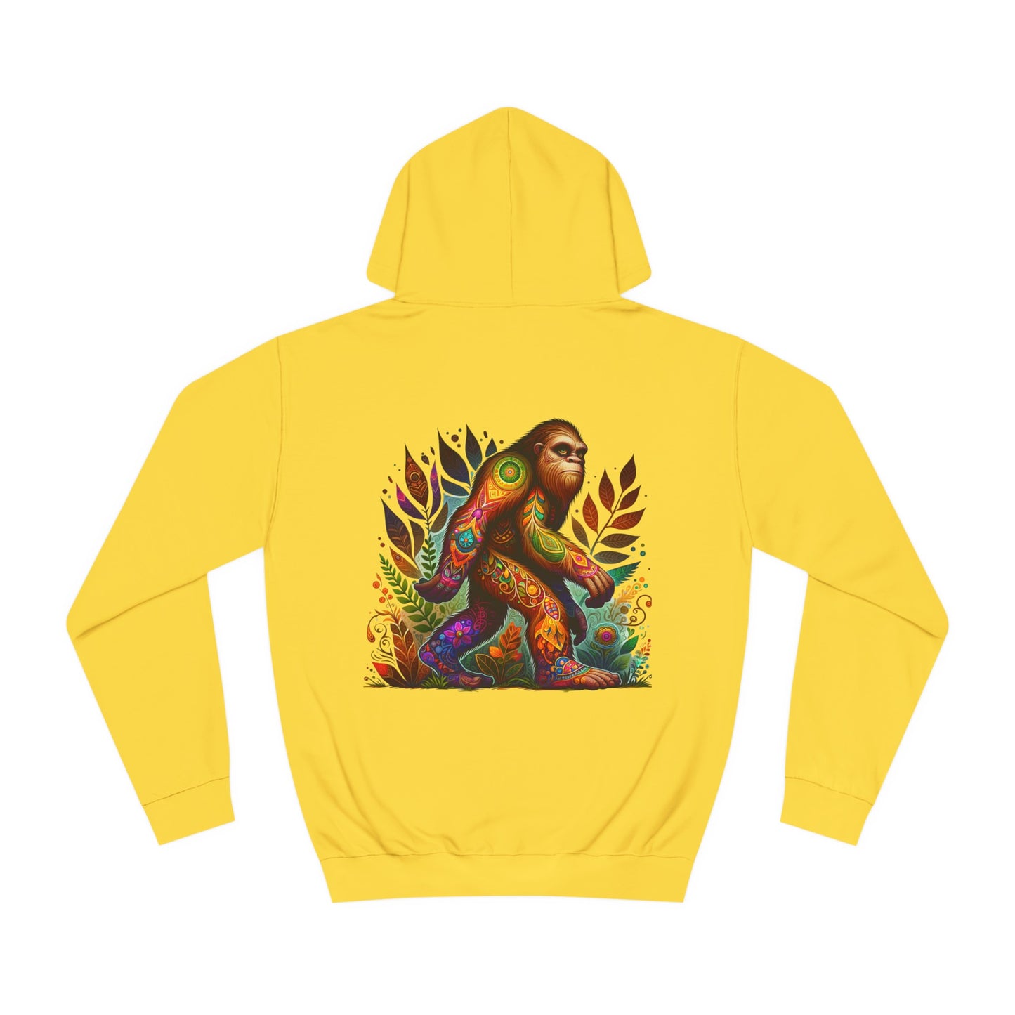 Unisex College Hoodie, Alebrije, Big Foot, too colorful to camouflage